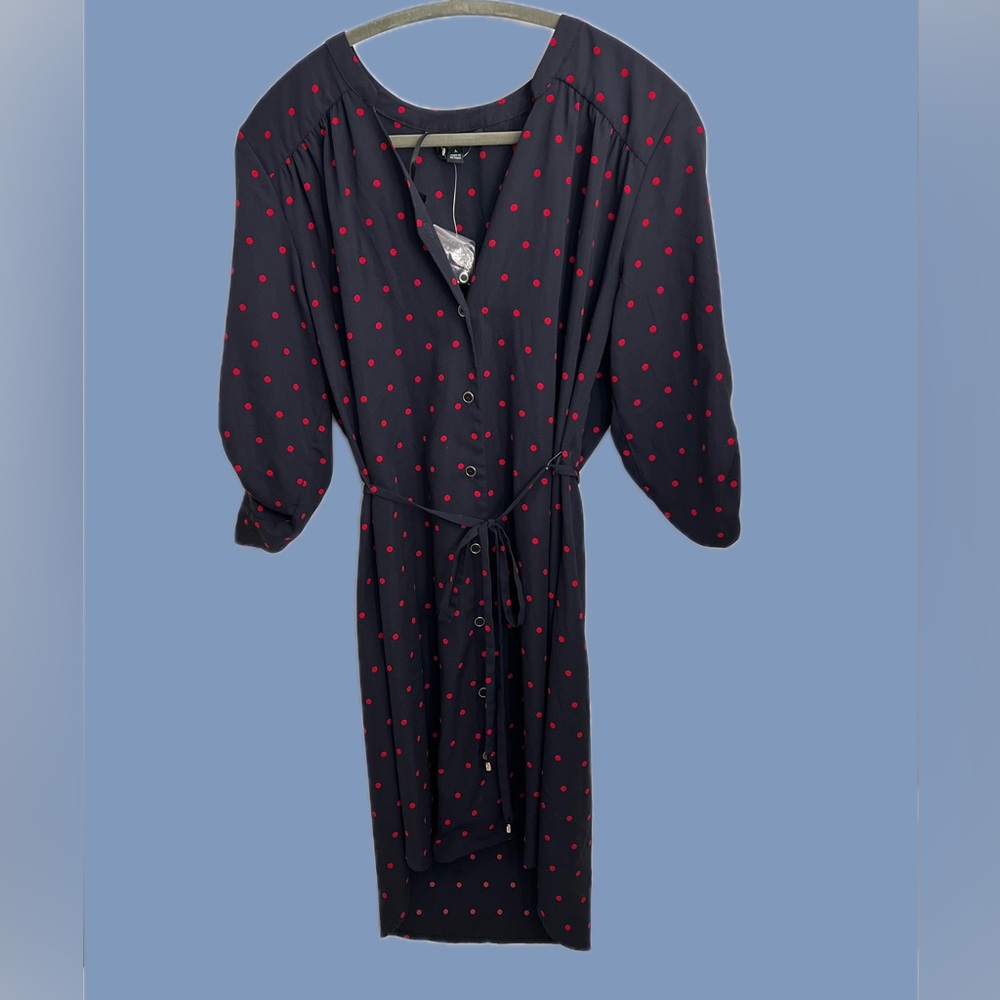 41 Hawthorn Black Dress with Red Polka Dots